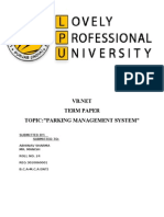Term Paper Topic:"Parking Management System"