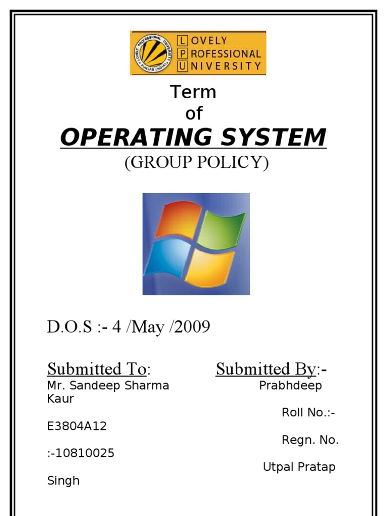 paper for operating systems