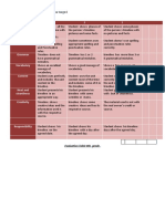 8° BÁSICO evaluation table 8 th.