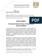 Tarea 13 Acuerdo General Sobre El Comercio de Servicios