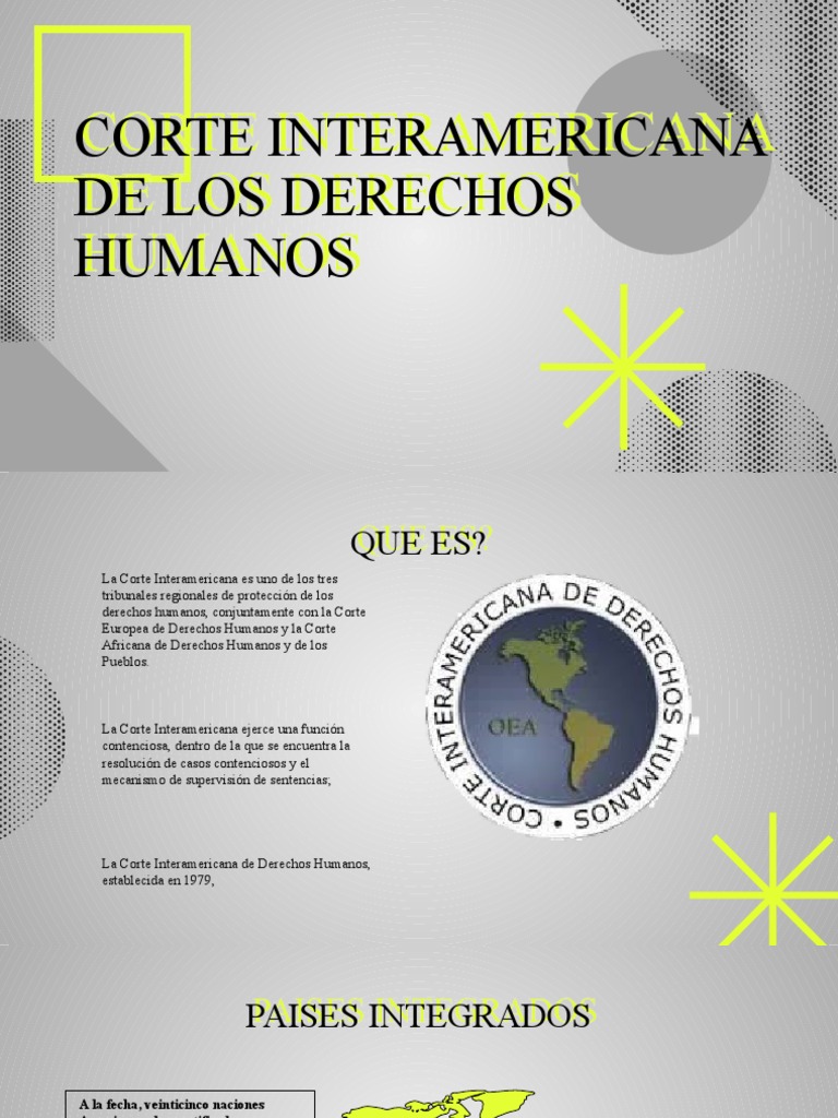 Funciones de la Corte IDH en América | PDF