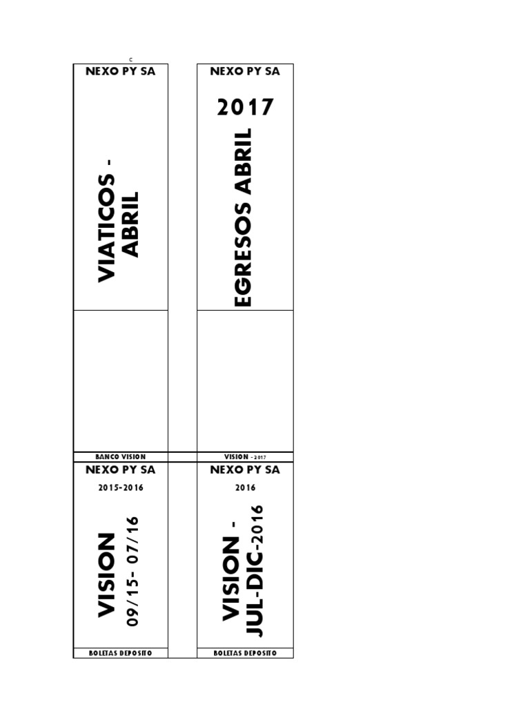 Egresos y Viáticos Nexo PY SA 2017 | PDF