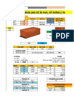 Calculo de Ladrillo y Mortero 2020 Civilparaelmundo