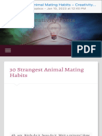 30 Strangest Animal Mating Habits - Creativity Posts