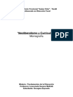 Monografia -  Neoliberalismo y Curriculum - Georgina Esposito