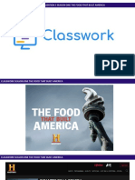 Classwork Season One The Food That Built America