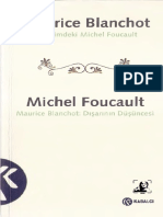 Michel Foucault, Maurice Blanchot - Dışarının Düşüncesi Maurice Blanchot Ve Hayalimdeki Michel Foucault-Kabalcı Yayınları (2005)