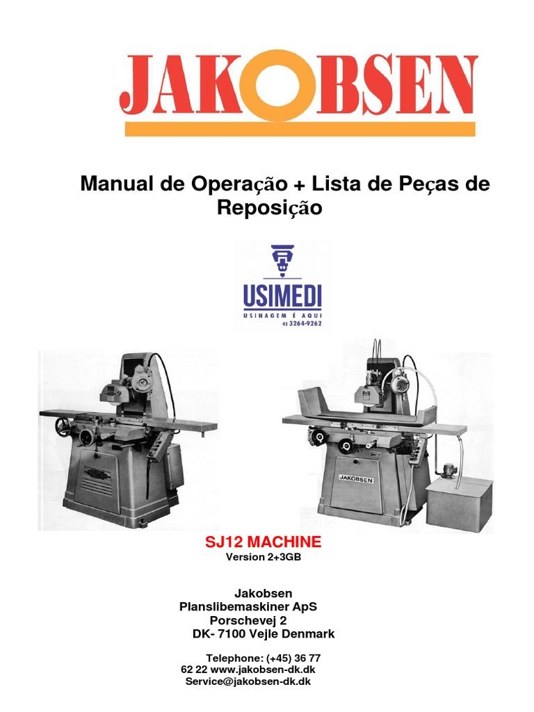 Manual SJ12: Operação e Manutenção | PDF | Máquinas | Roda