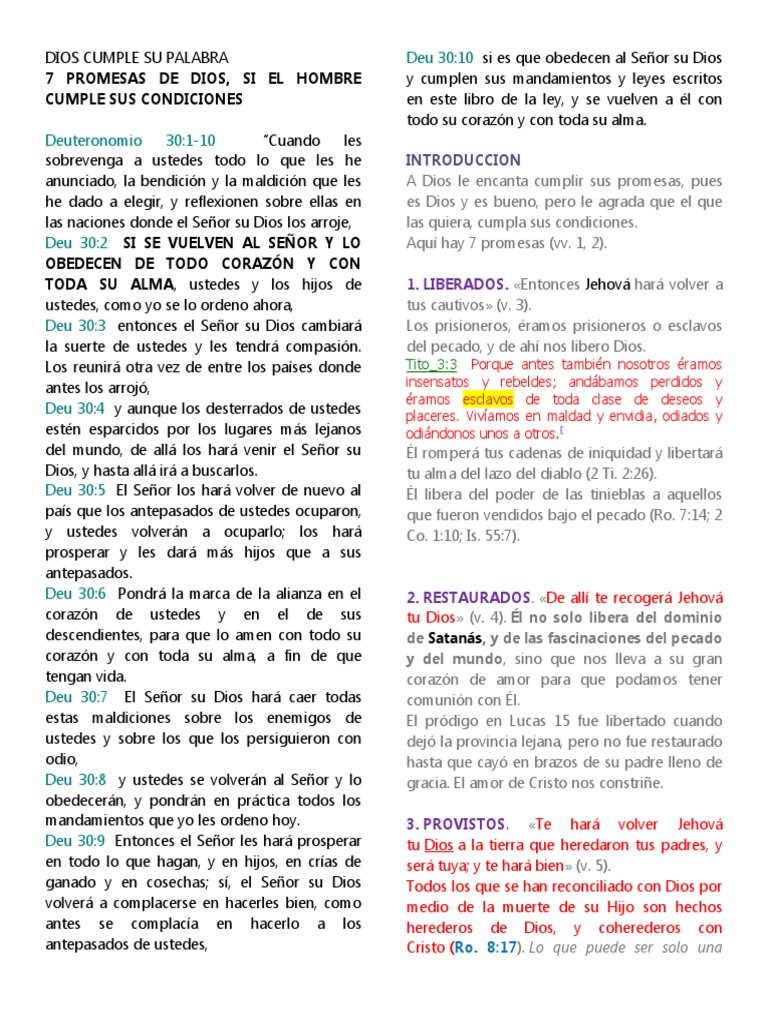7 Promesas De Dios Pdf