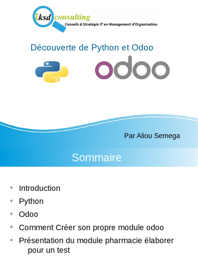Introduction à Python et Odoo | PDF | Ordinateurs