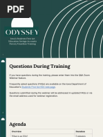 Odyssey ESA application PowerPoint for Iowa families