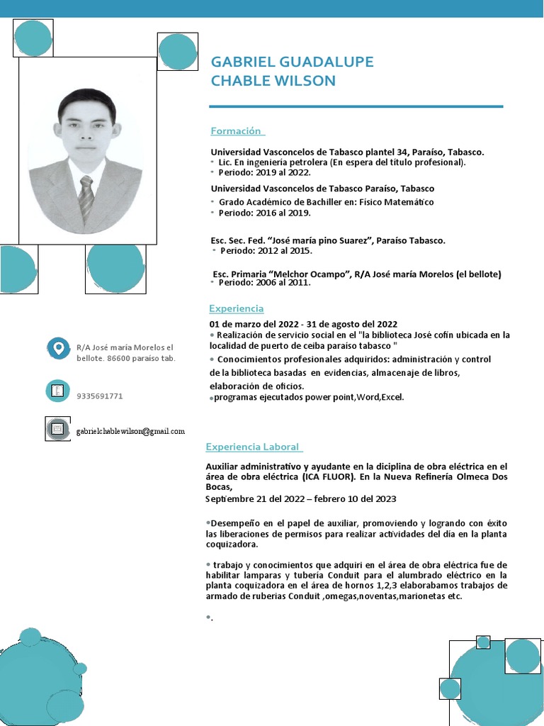 Curriculum Vitae Jesus Armando J.T PDF