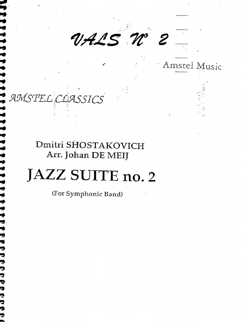 Vals de Shostakovich para Banda. | PDF