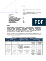 TI - Sílabo - Gestión de Plataformas y Servicios de Sistemas de Administración de Recursos Empresariales - V