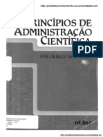 Princípios de Administração Científica - Frederick Taylor