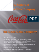 BCG Matrix of The Coca Cola Company