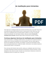 Técnicas de Meditação para Iniciantes