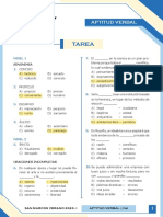 Tarea: Aptitud Verbal