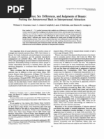 Download Social Influence Sex Differences And Judgments of Beauty- Putting the Interpersonal Back in Interpersonal Attraction by Paul Baker SN64945927 doc pdf