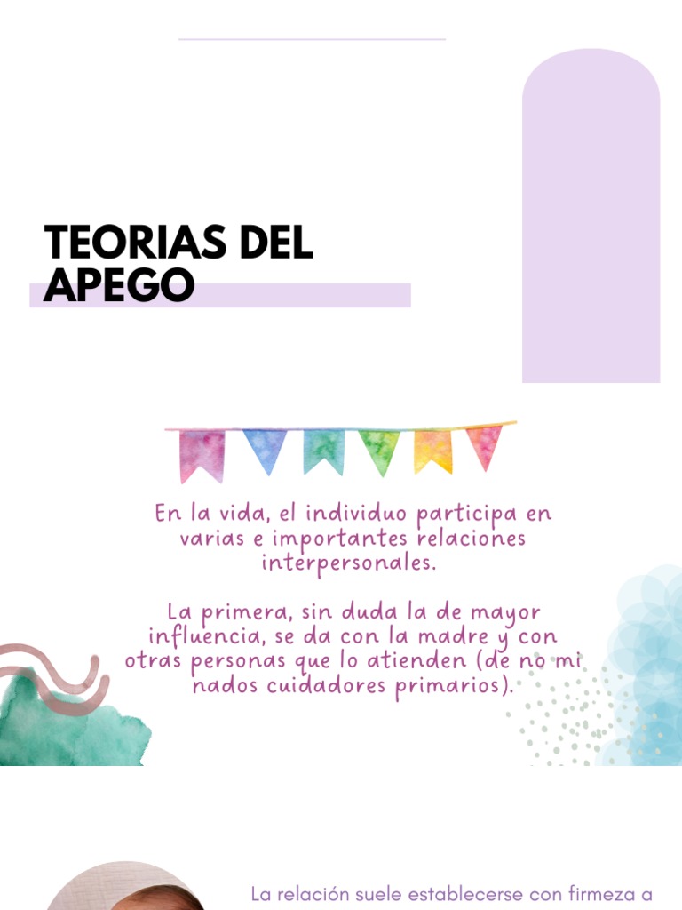 Teorías del Apego y Desarrollo Emocional | PDF | Teoría de apego | Las ...