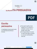 2.1 Escrita Persuasiva