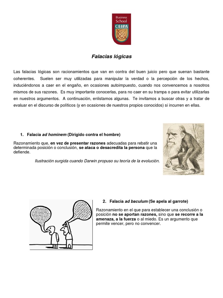 Falacias Lógicas Pdf Falacia Argumento