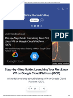 Step-by-Step Guide - Launching Your First Linux VM On Google Cloud Platform (GCP)