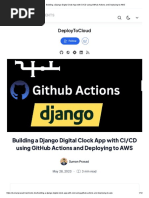 Building A Django Digital Clock App With CI - CD Using GitHub Actions and Deploying To AWS