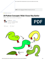 20 Python Concepts I Wish I Knew Way Earlier - by Liu Zuo Lin - Apr, 2023 - Level Up Coding