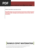 Download Kumpulan Rumus Cepat Matematika by Hyden Azhika SN64946799 doc pdf