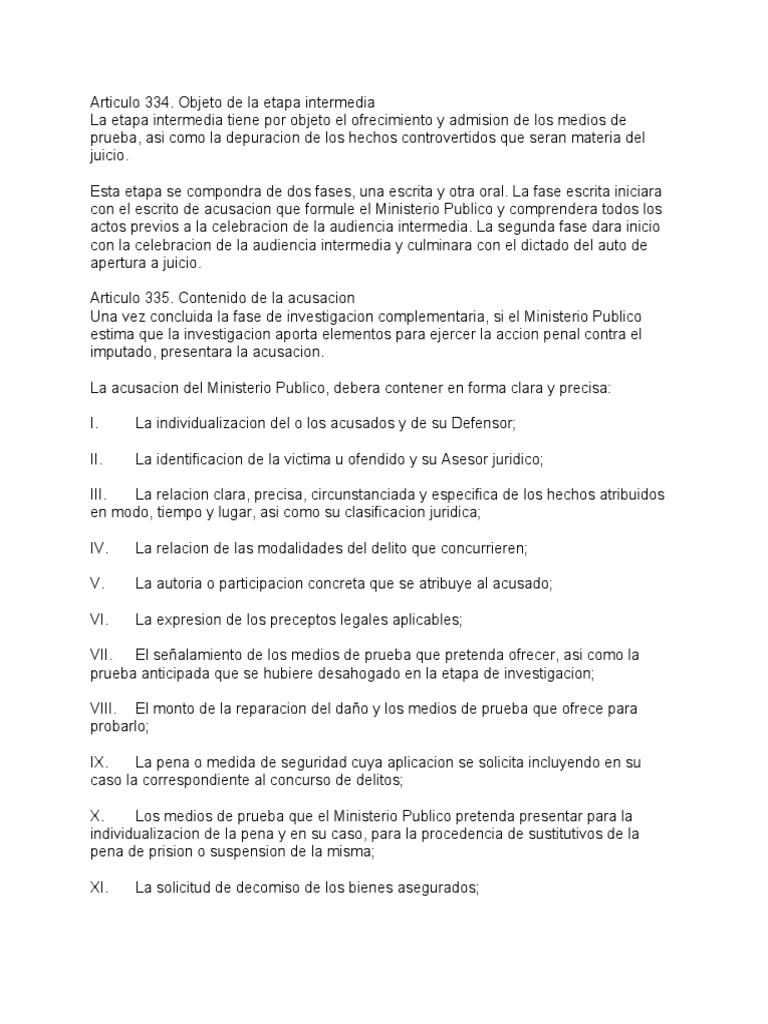Etapa Intermedia: Proceso y Acusación | PDF | Sentencia (ley) | Testigo