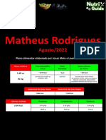 Matheus Rodrigues: Agosto/2022