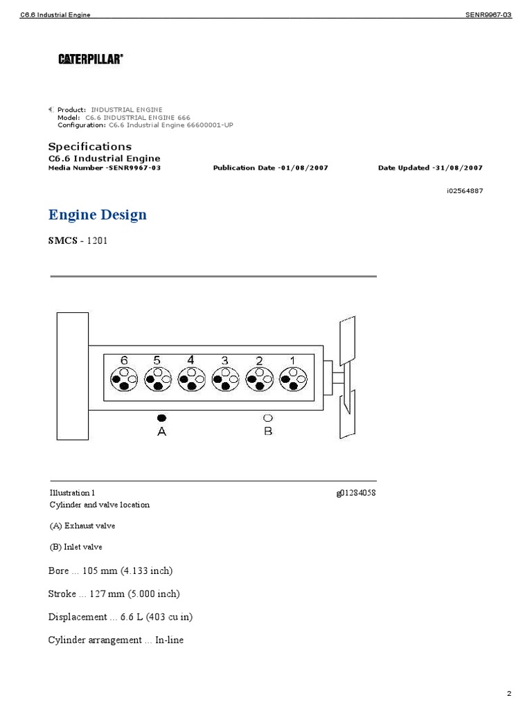 Cat c6.6 Torques Specs PDF Internal Combustion Engine Mechanical