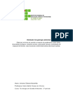 Atividade 2 de Geologia Ambiental