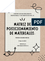Matriz de Posicionamiento de Materiales.