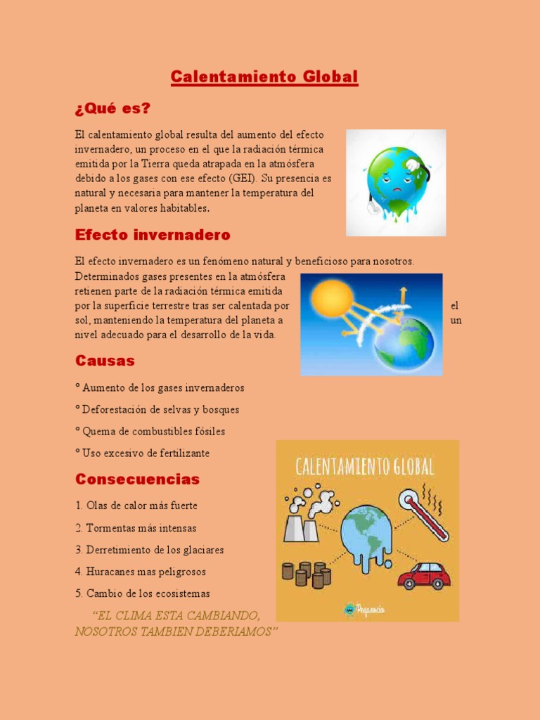 Afiche sobre el Calentamiento Global | PDF | Tecnología