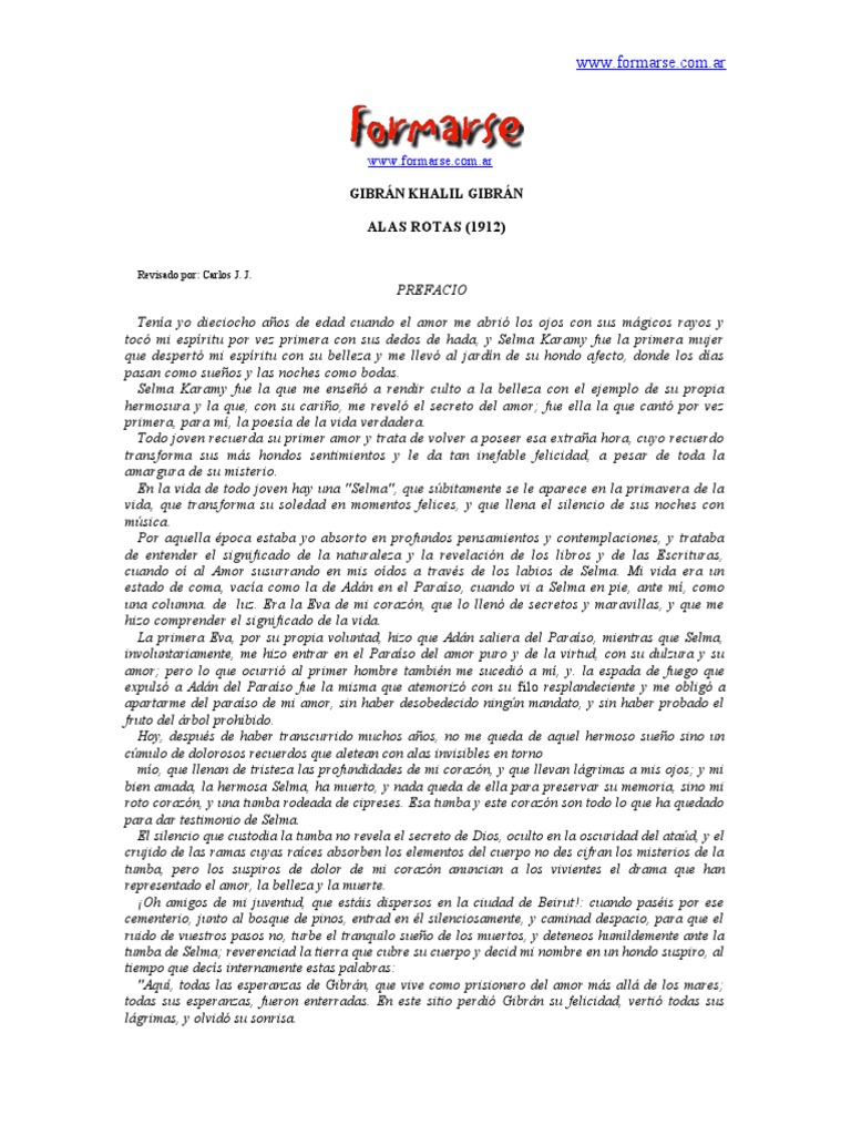 Alas Rotas Gibran Khalil Gibran Descargar Gratis Pdf Amor Jardín