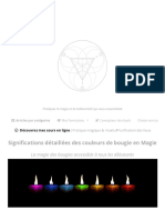 Signification Des Couleurs Des Bougies en Magie Et Leur Usage