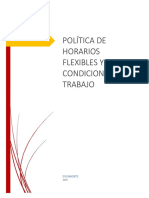 Frh-Admin-023 Política de Horarios Flexibles y Condiciones de Trabajo