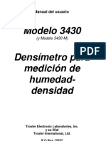 Manual Densímetro 3430 User Spanish