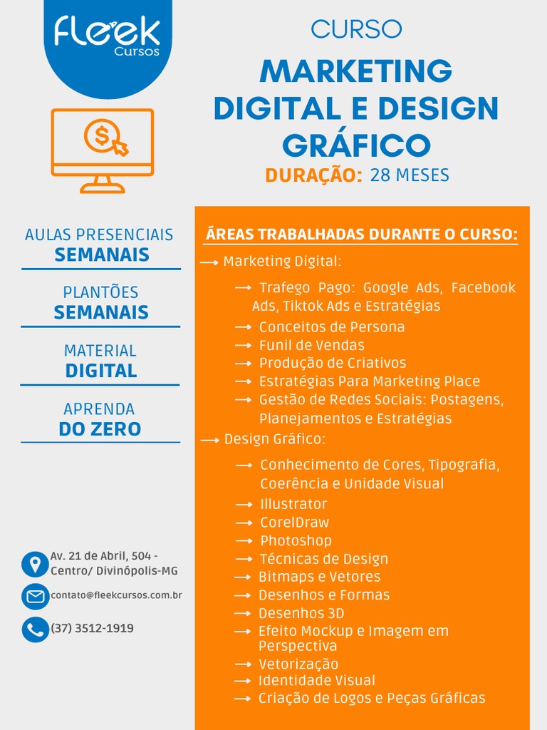 Curso de Marketing Digital e Design Gráfico | PDF