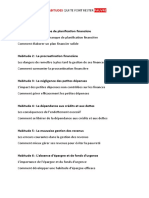 30 Habitudes Qui Te Font Rester Pauvre