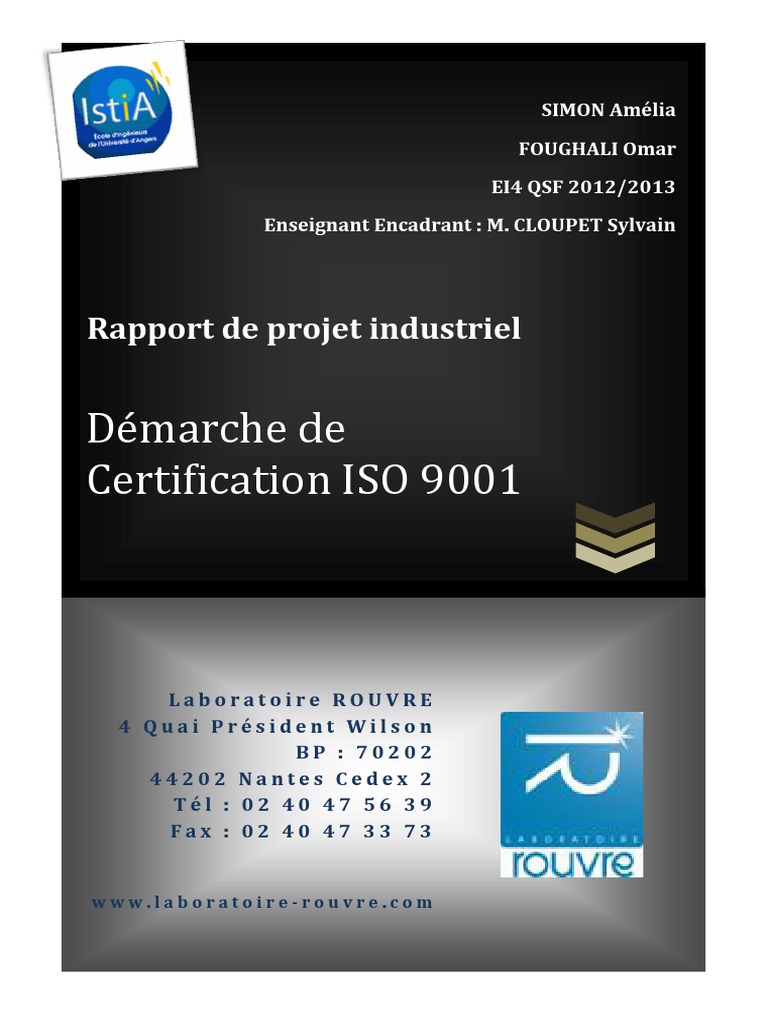 Démarche de Certification ISO 9001 | PDF | Management de la qualité ...