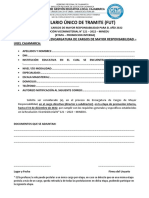 Formulario Único de Tramite Encargatura Promocion Interna 2022 Cargo Directivo