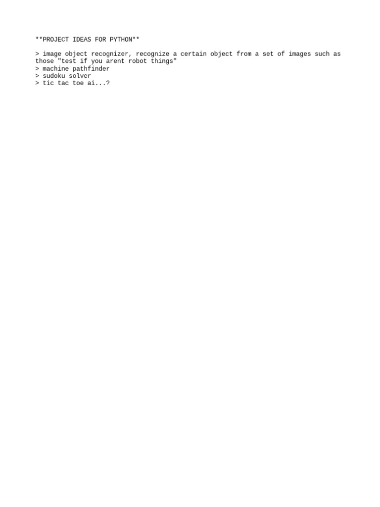 Programming projects pdf