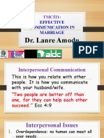 TMC 521 Effective Communication in Marriage II