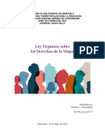 Ley Orgánica Sobre Los Derechos de La Mujer