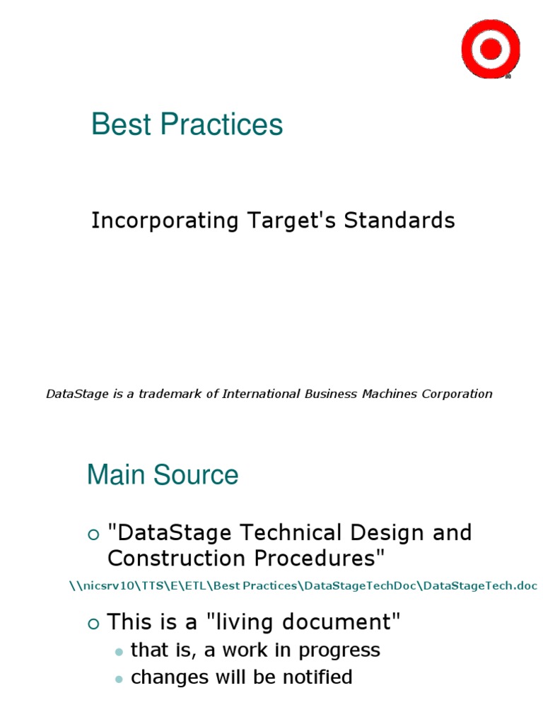 Best Practices: Incorporating Target's Standards | PDF | Annotation ...