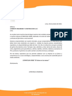 Carta de Presentacion A Conkreto Ingenieria y Construccion S.A.C.