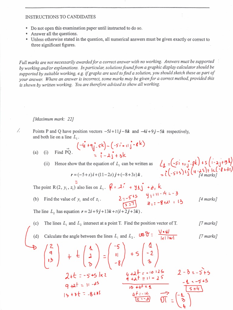 Ib Exam Topic 4 Sample Questions-Solutions | PDF